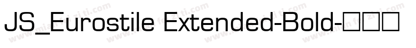 JS_Eurostile Extended-Bold字体转换